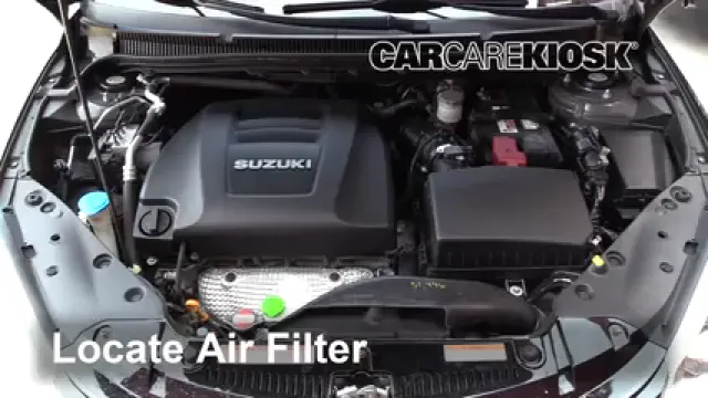 2013 Suzuki Kizashi GTS 2.4L 4 Cyl. Air Filter (Engine) Replace